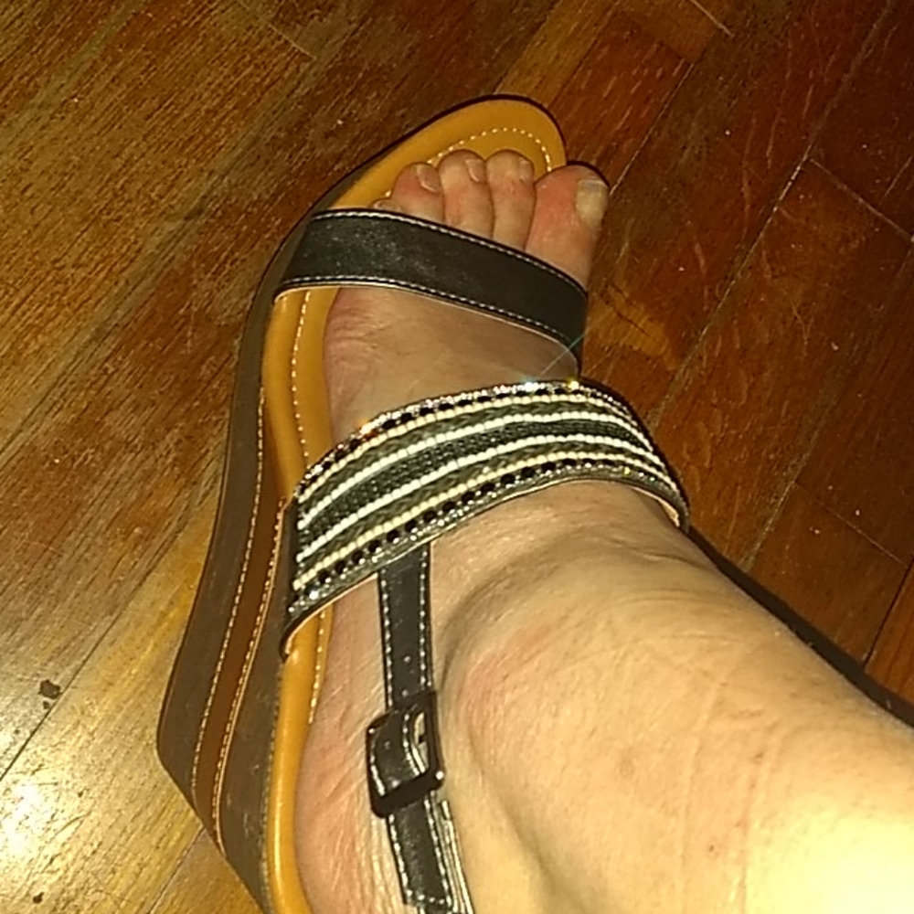 Sparkly wedges